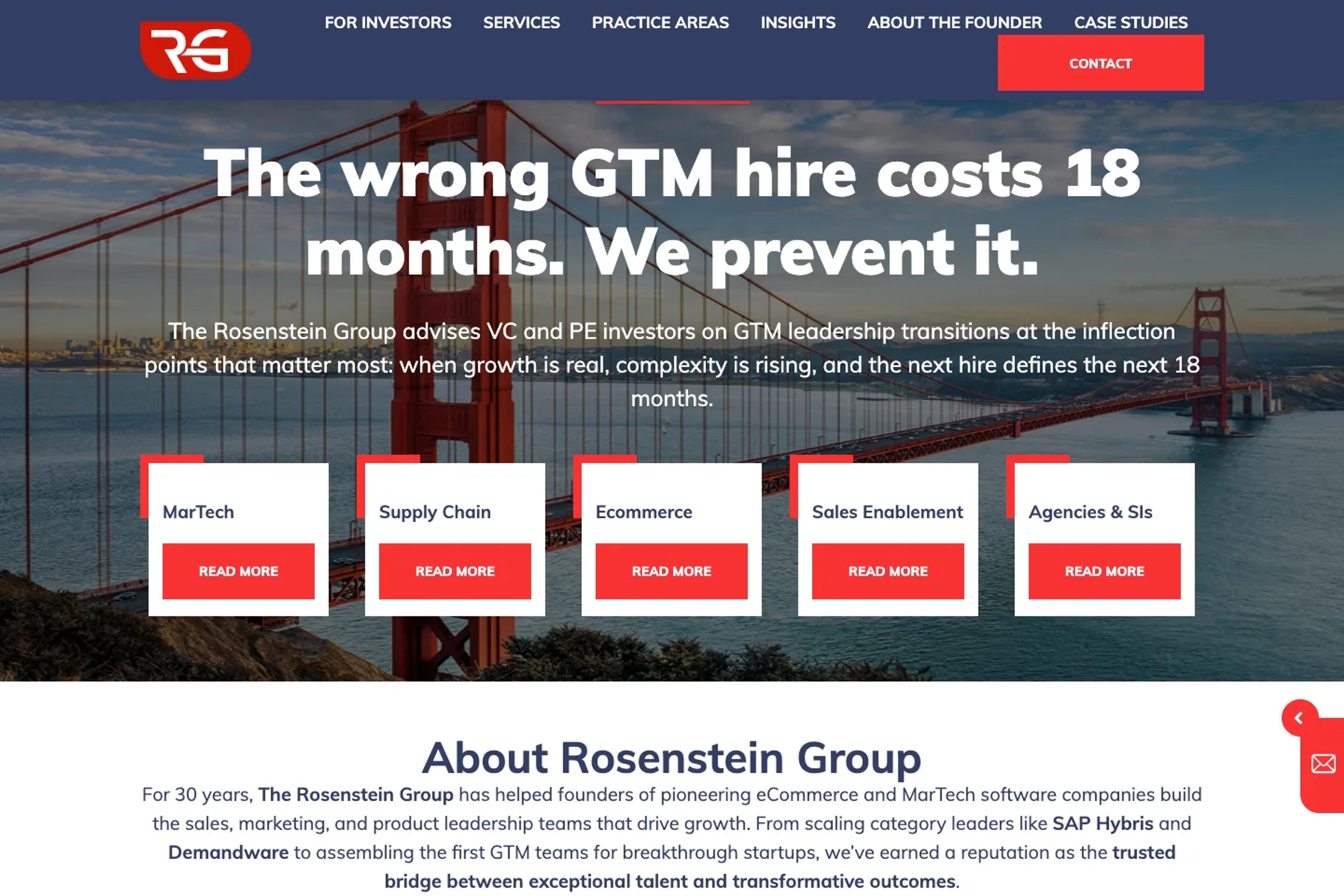 Rosenstein Group website homepage