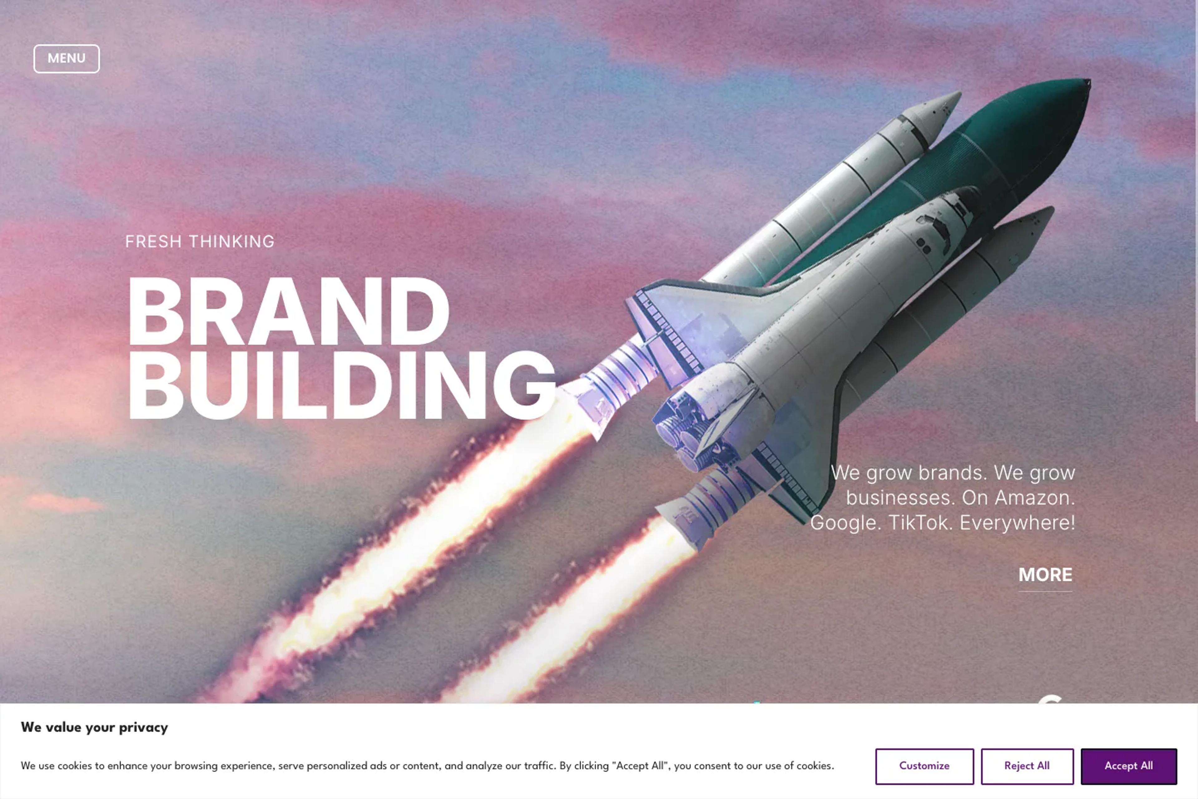 Market Rocket website homepage