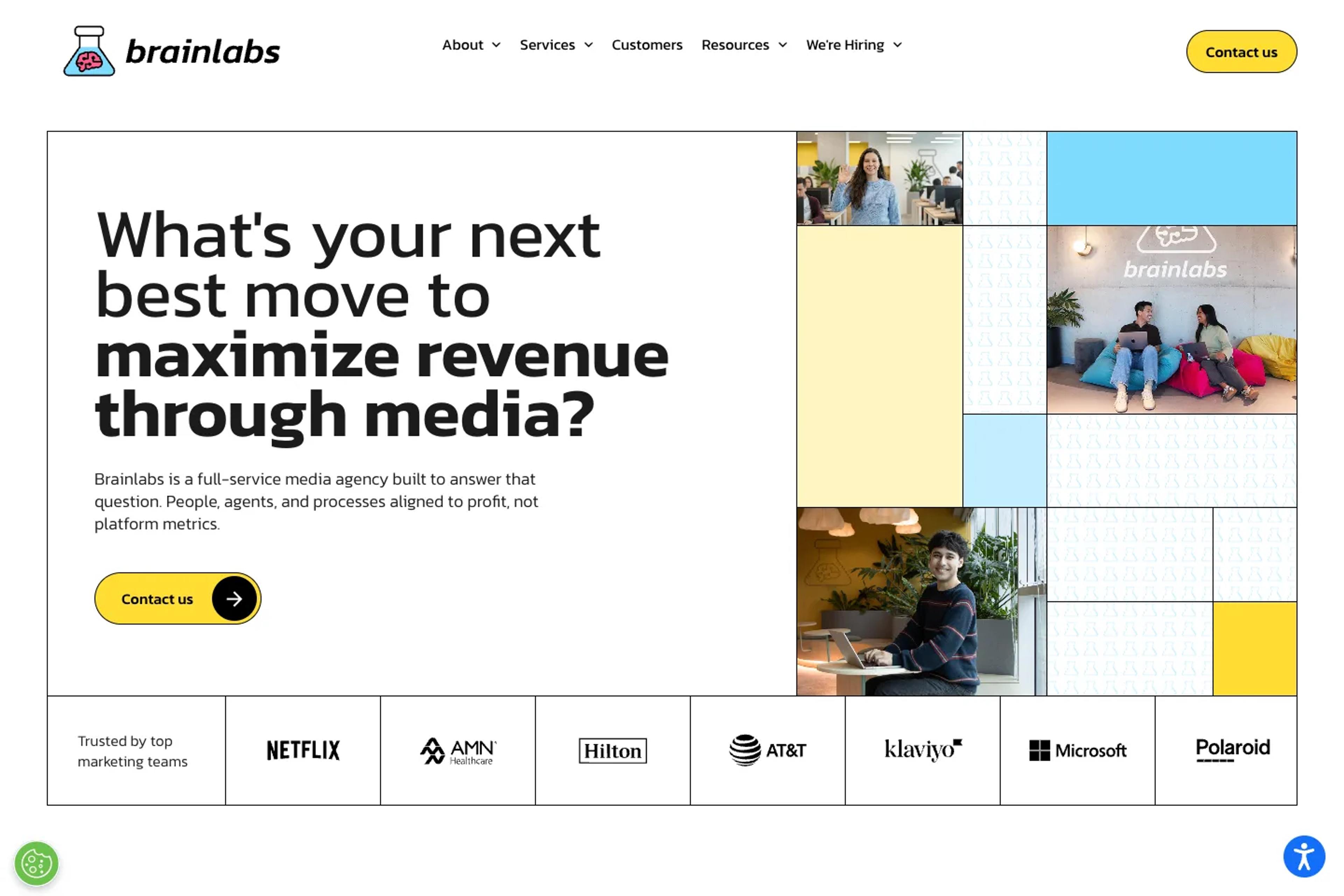 Brainlabs website homepage