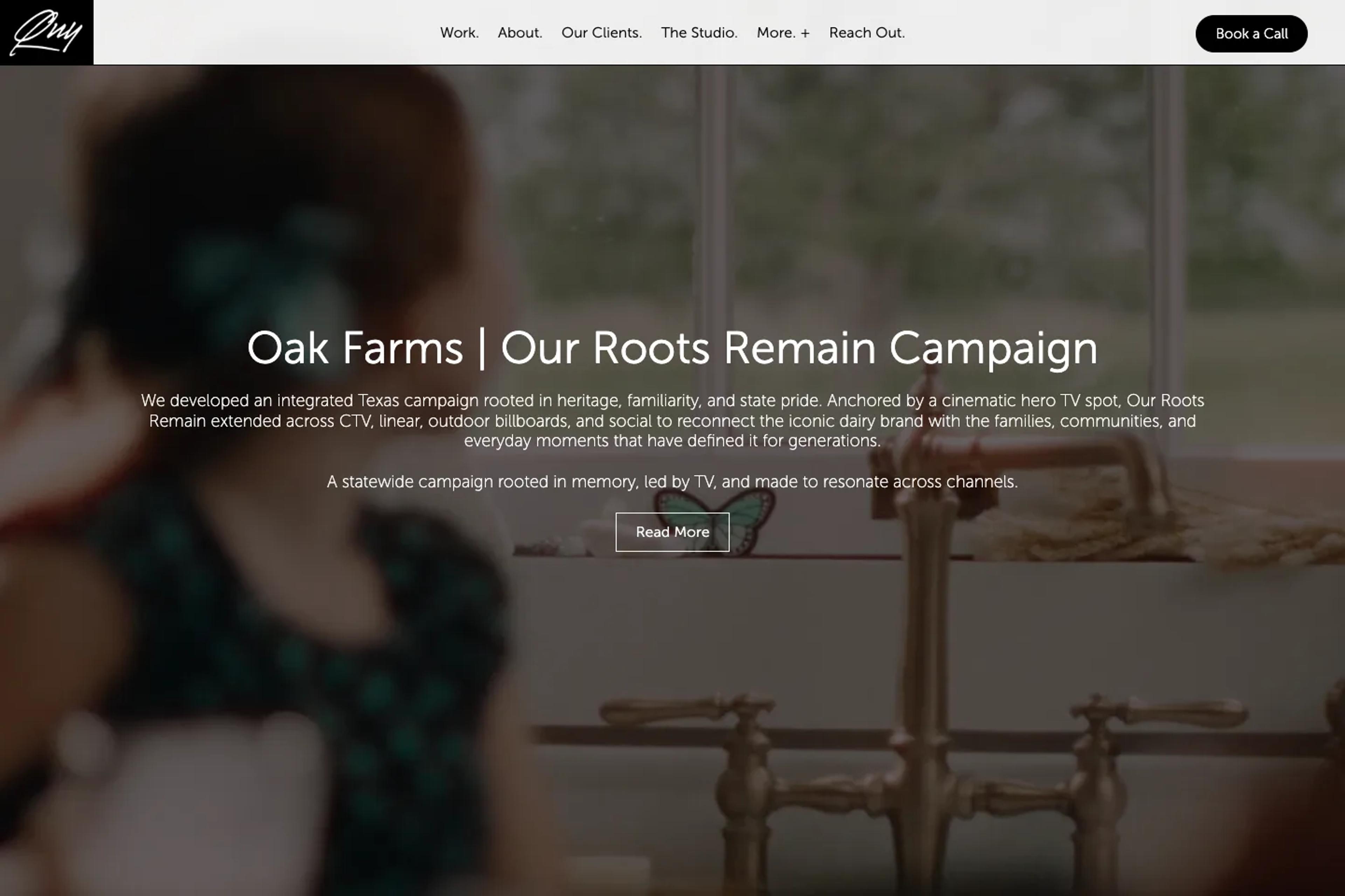QNY Creative website homepage