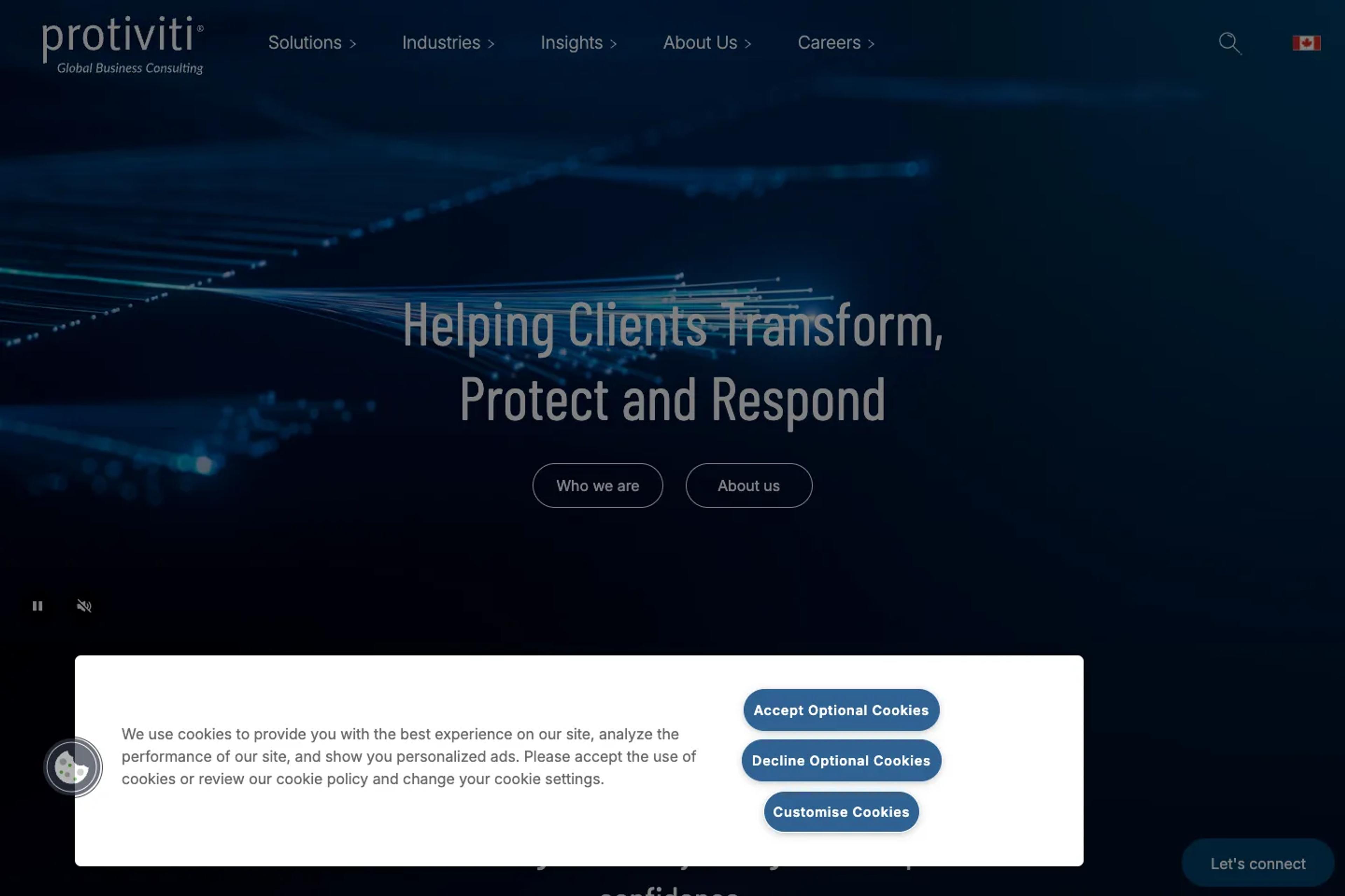 Protiviti website homepage