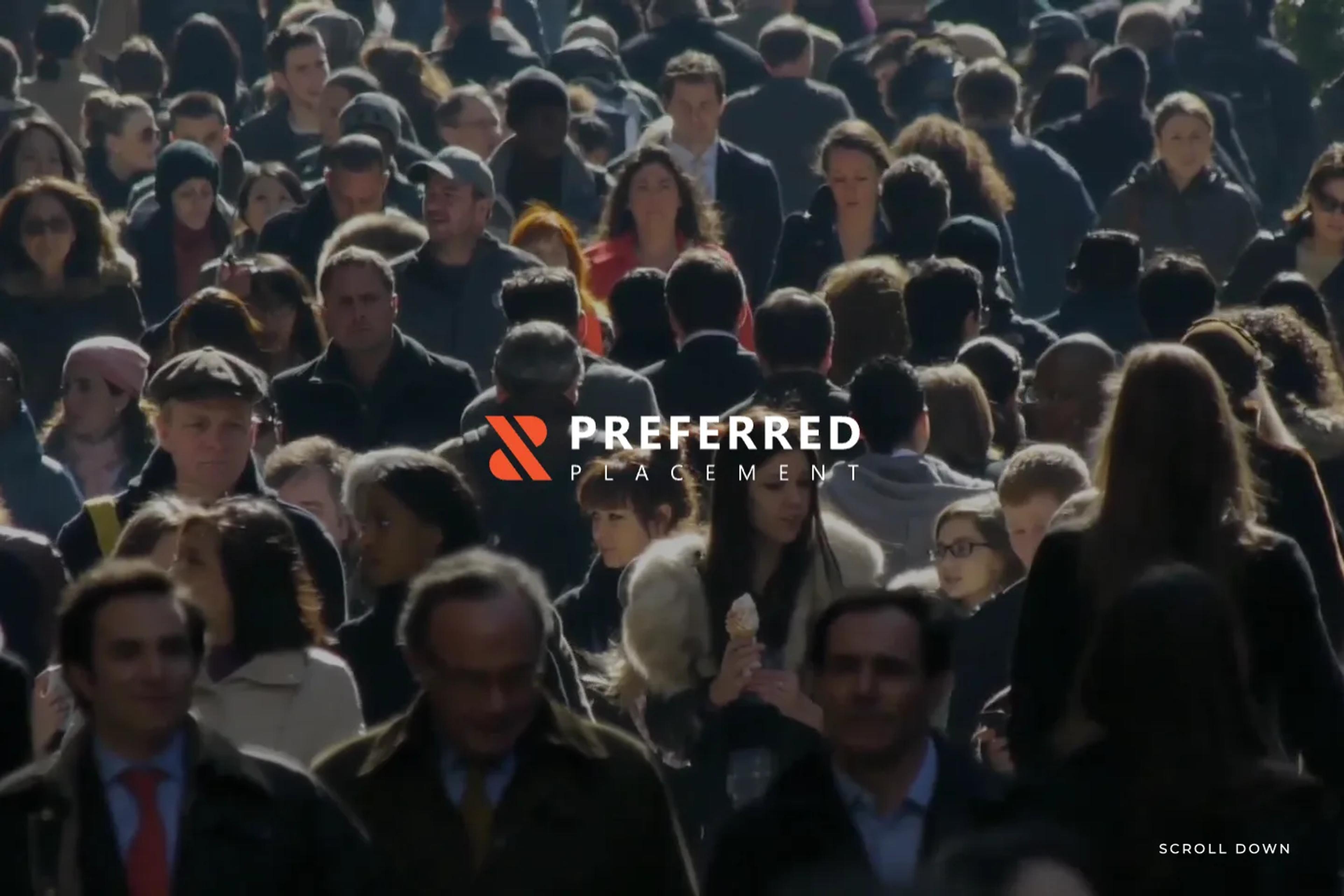 Preferred Placement website homepage