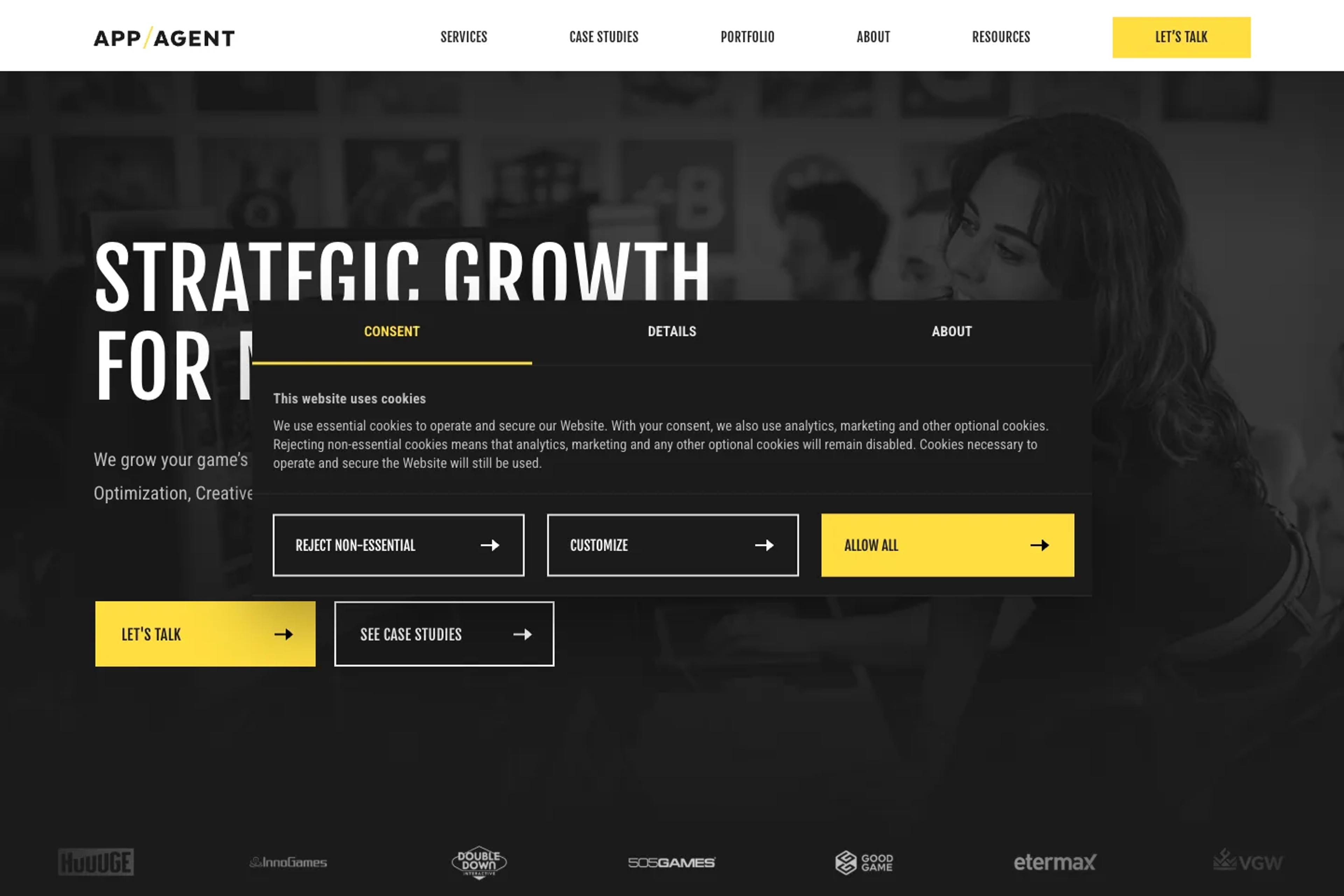 AppAgent website homepage