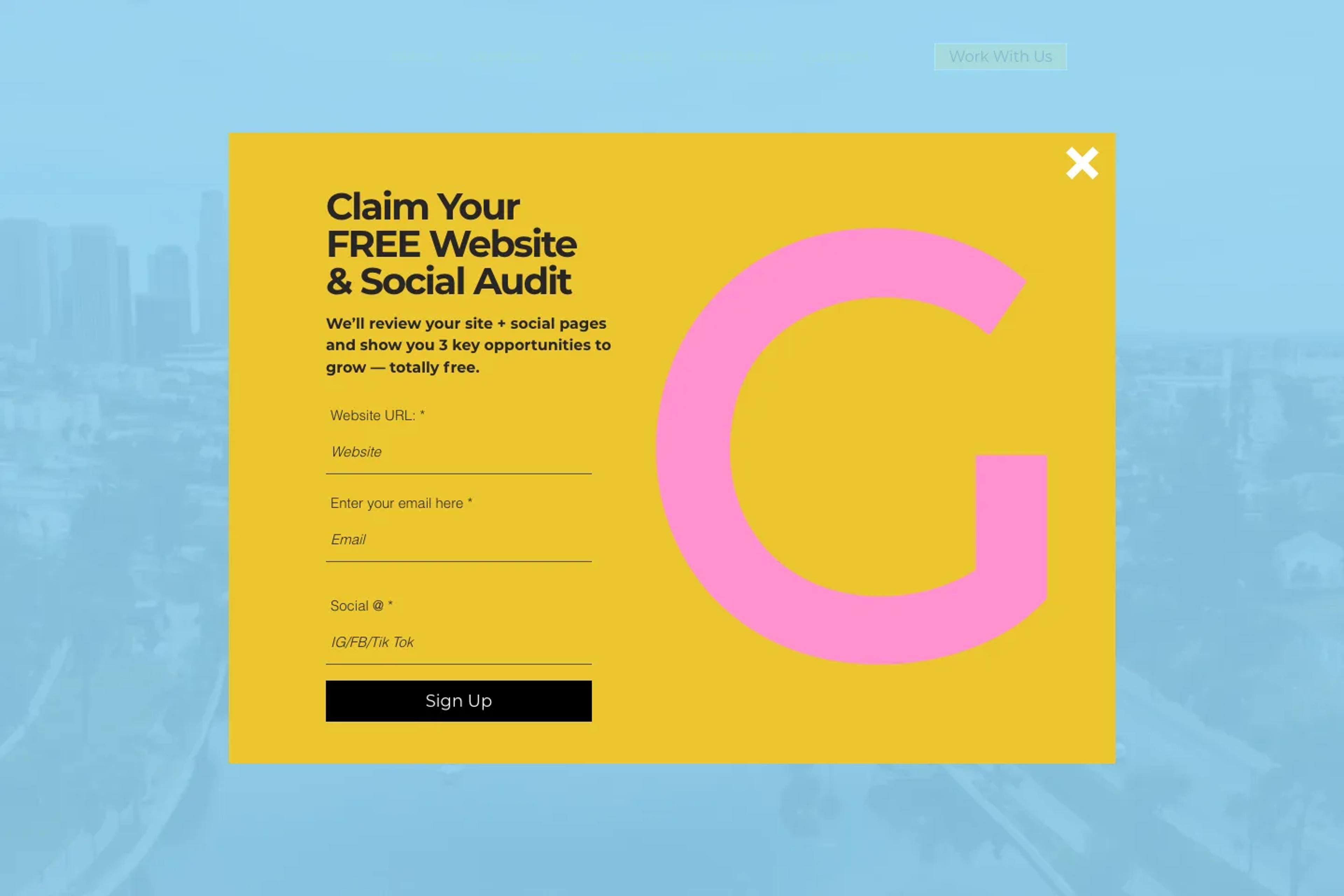 GCMG Agency website homepage