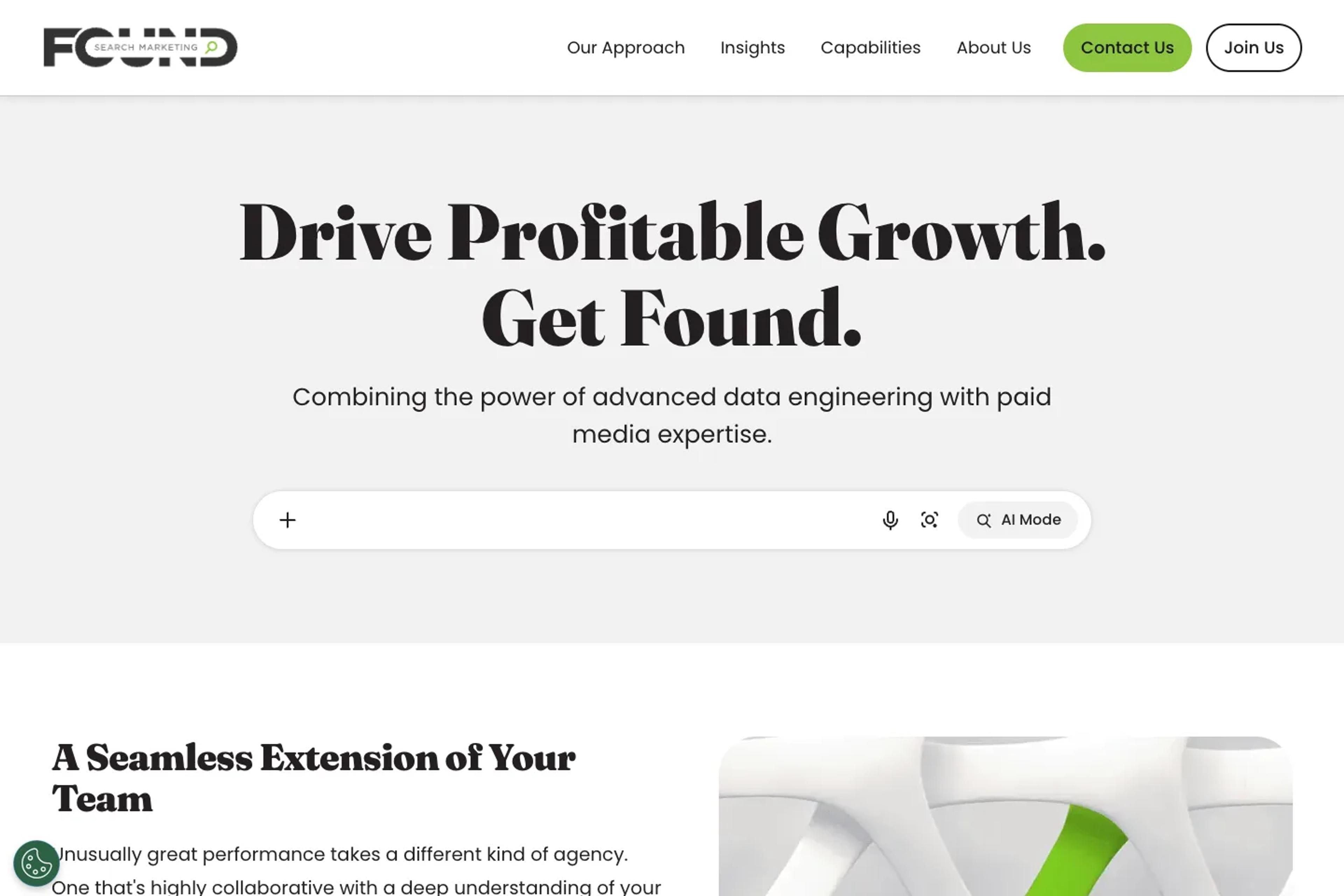Found Search Marketing website homepage