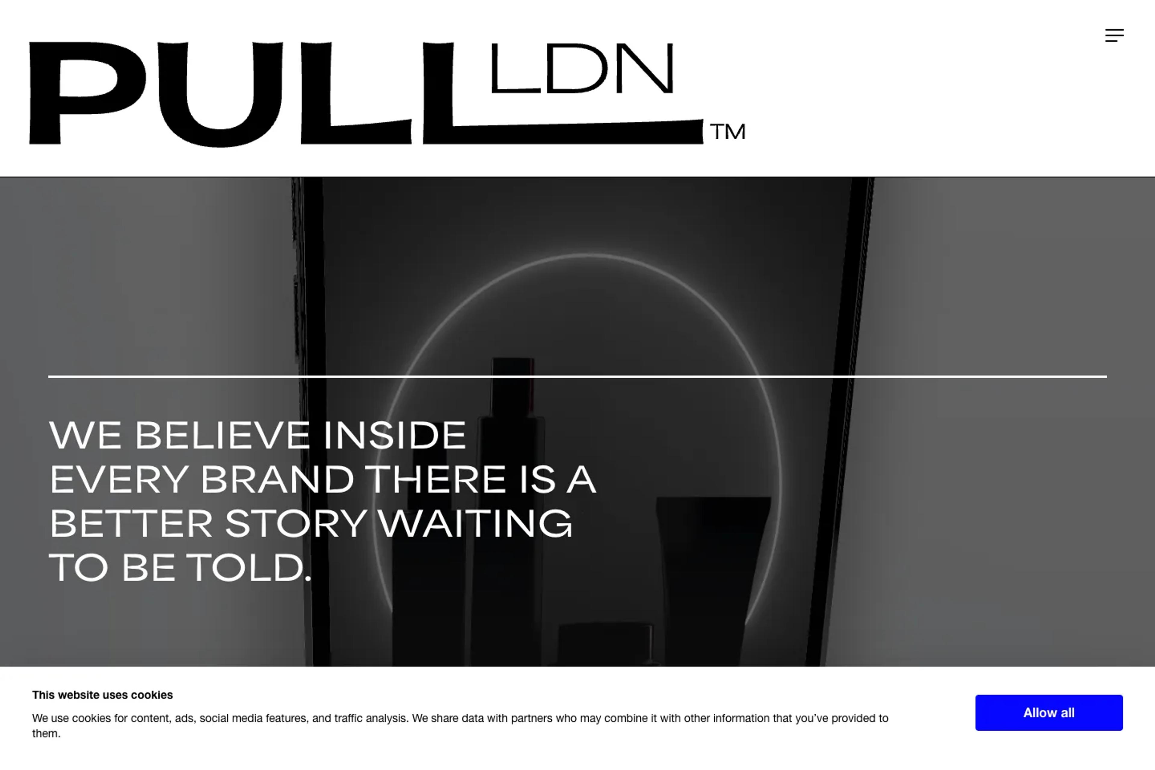 The Pull Agency website homepage