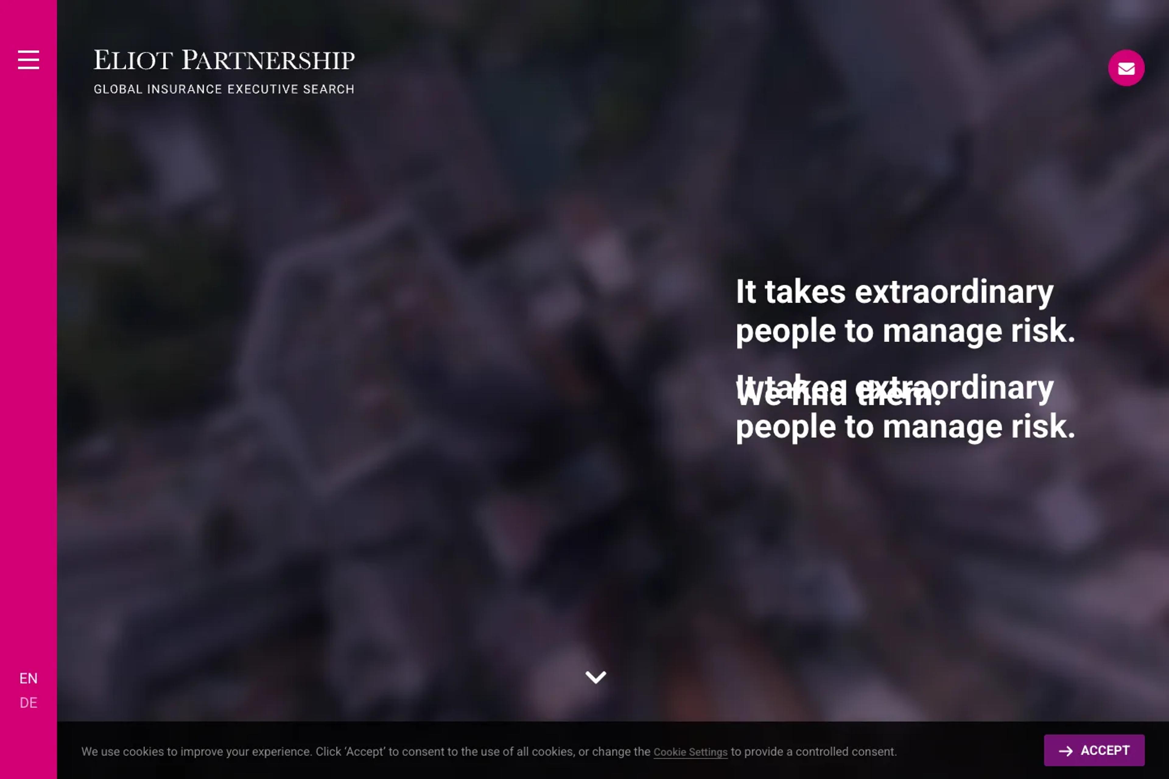 Eliot Partnership website homepage