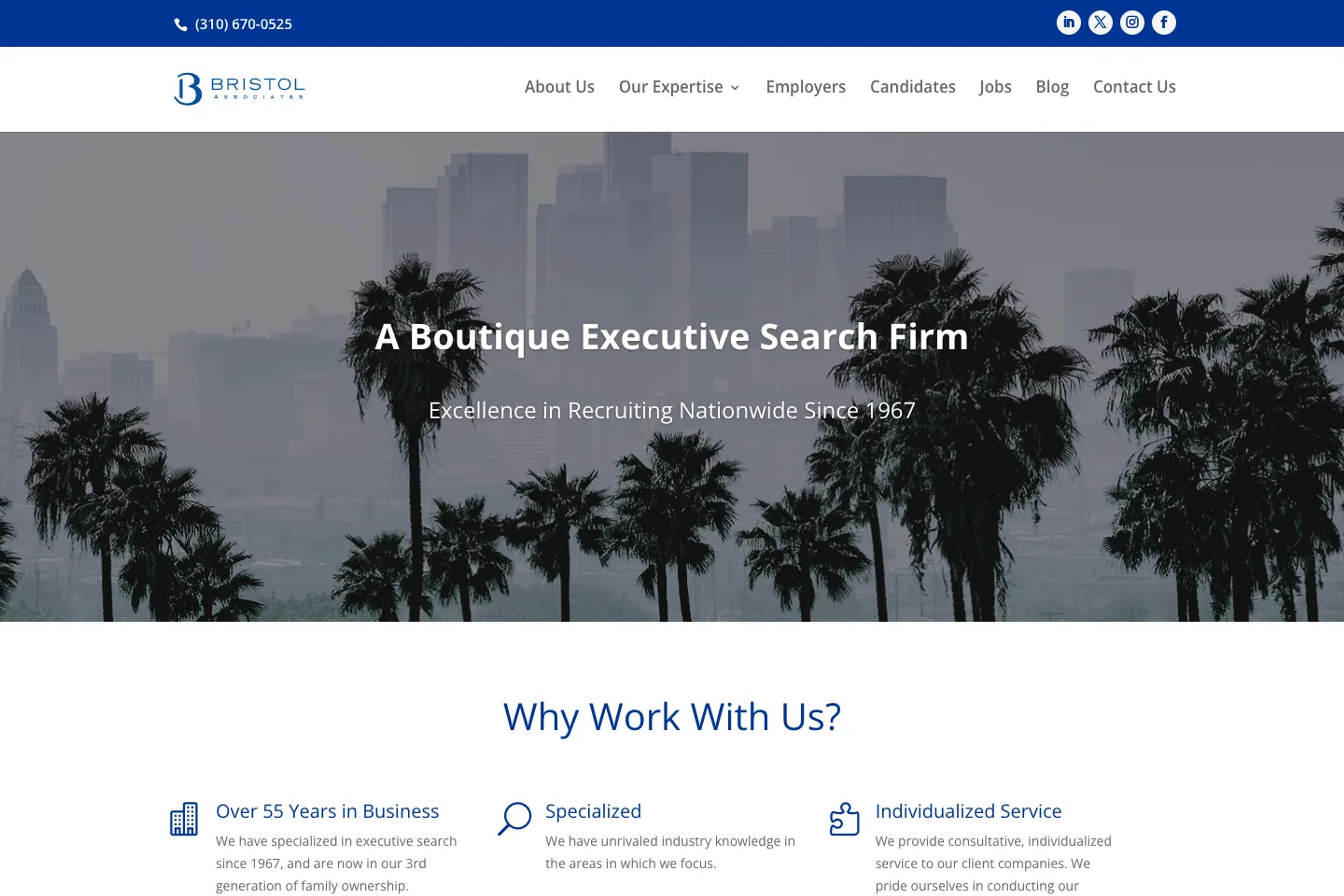 Bristol Associates website homepage