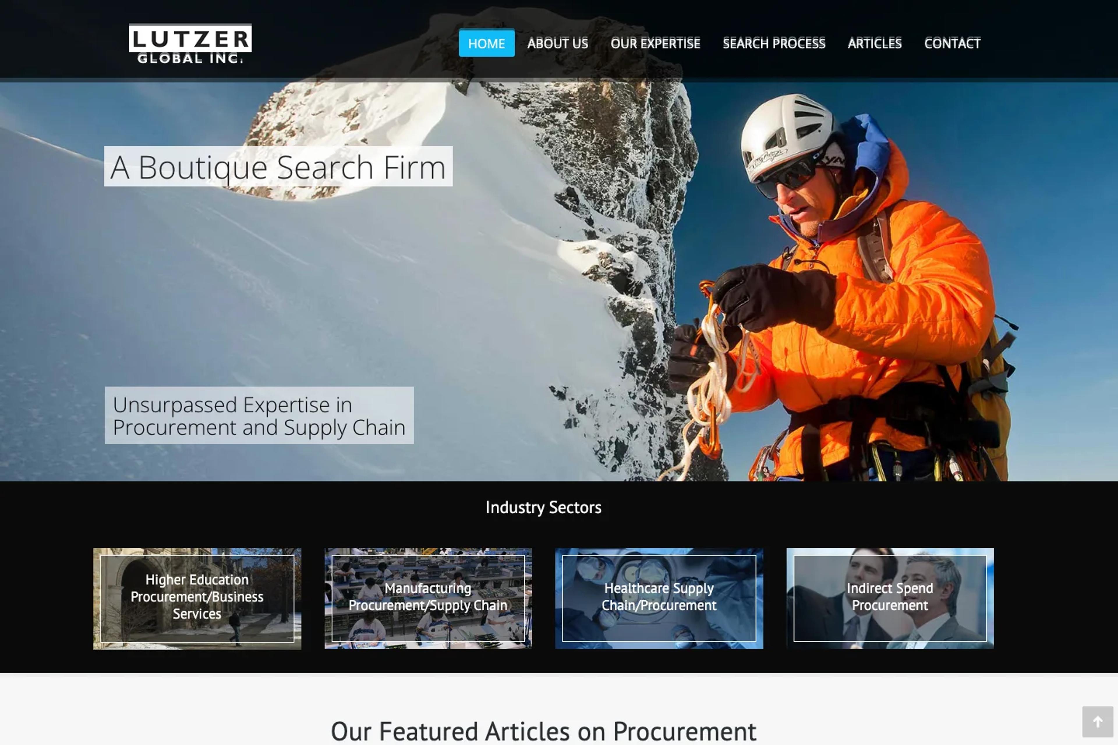 Lutzer Global website homepage