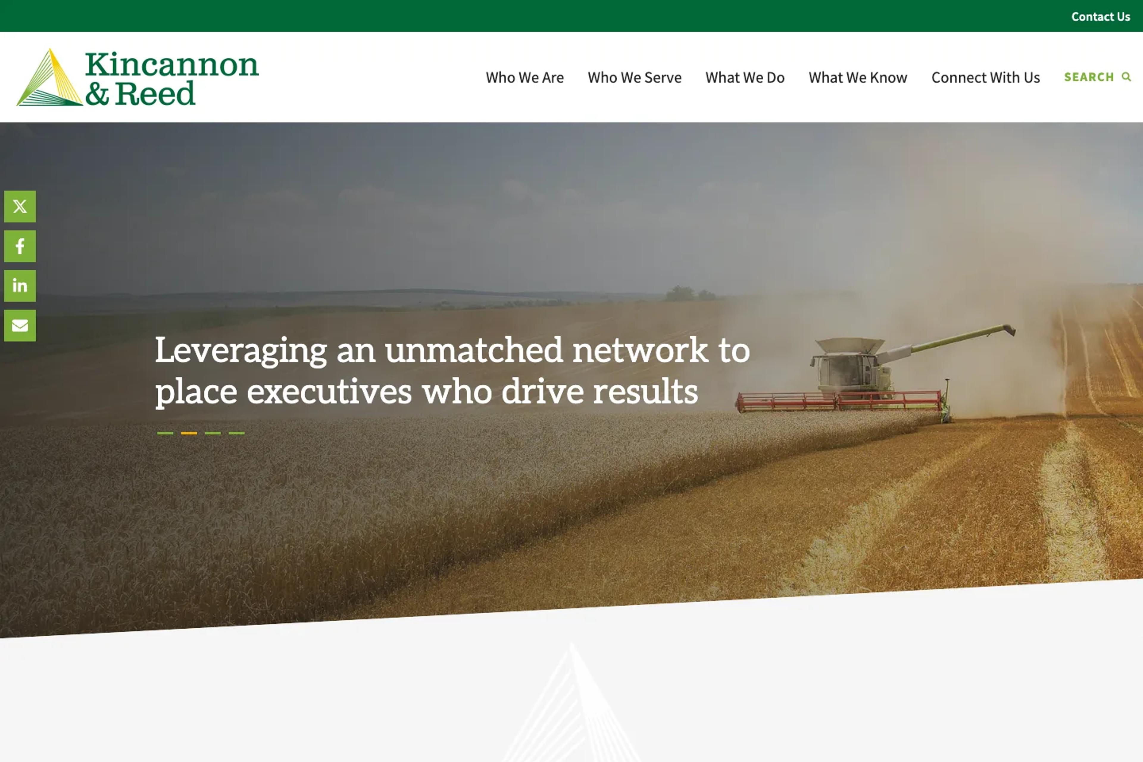 Kincannon & Reed website homepage