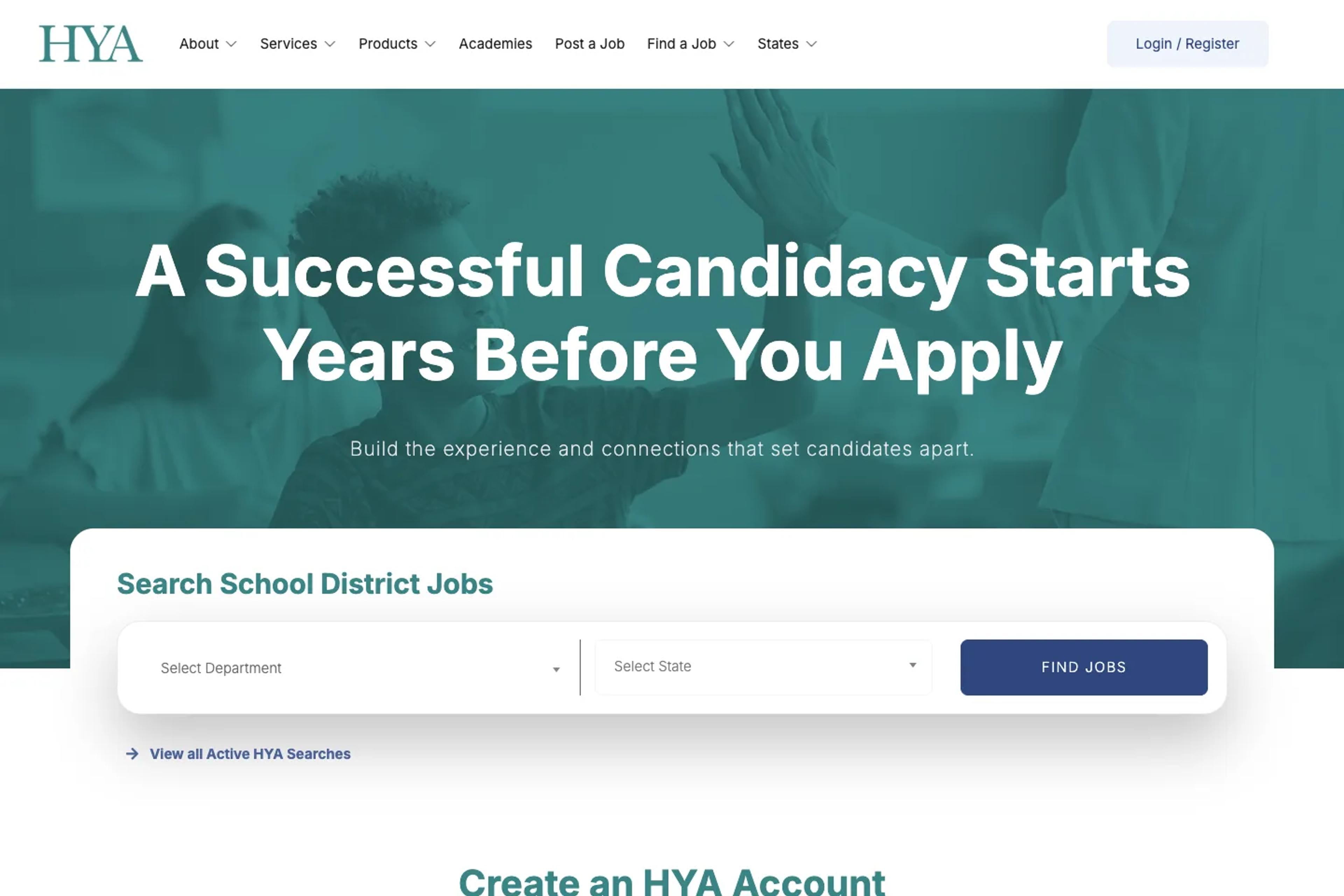 Hazard, Young, Attea & Associates (HYA) website homepage