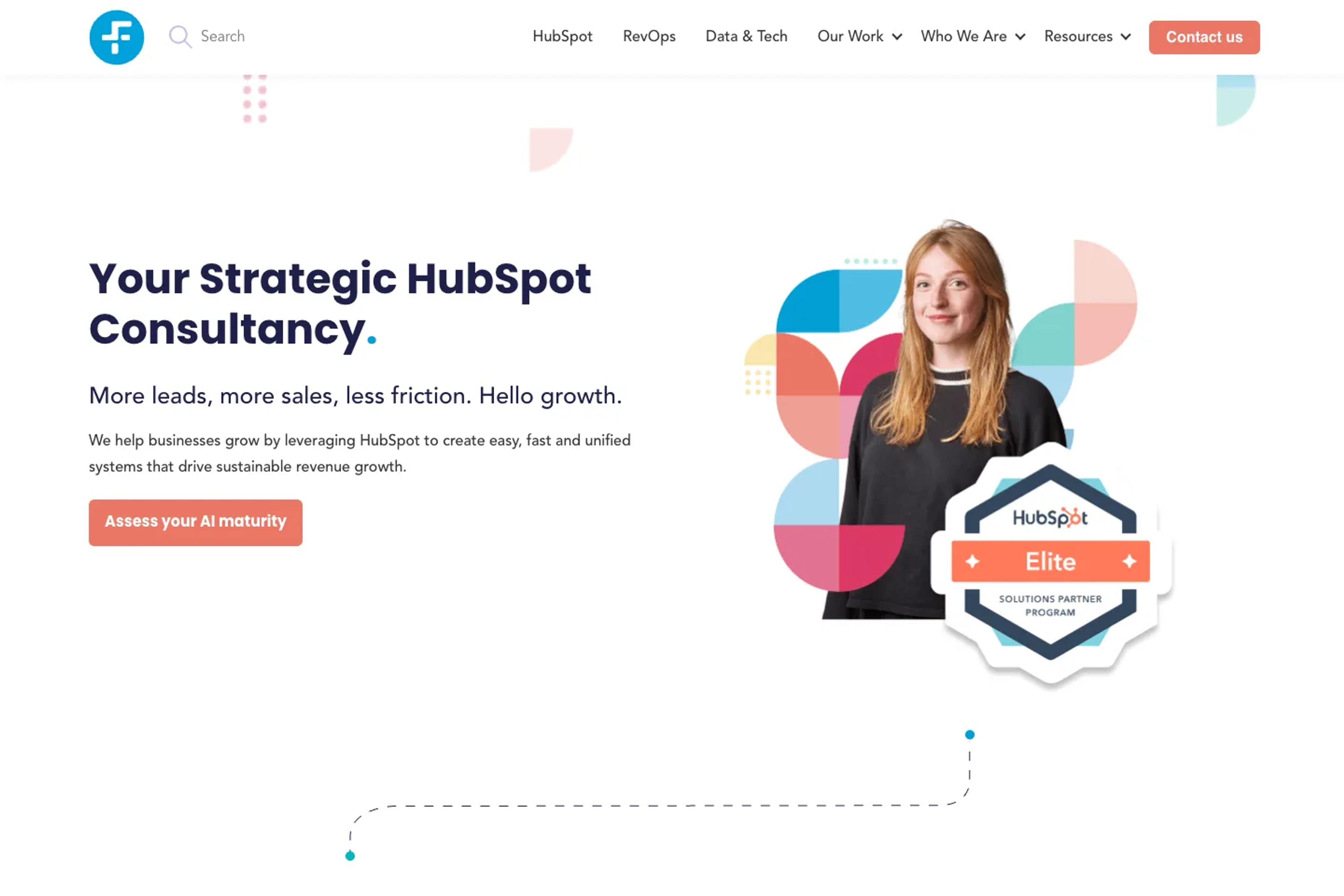Six & Flow website homepage