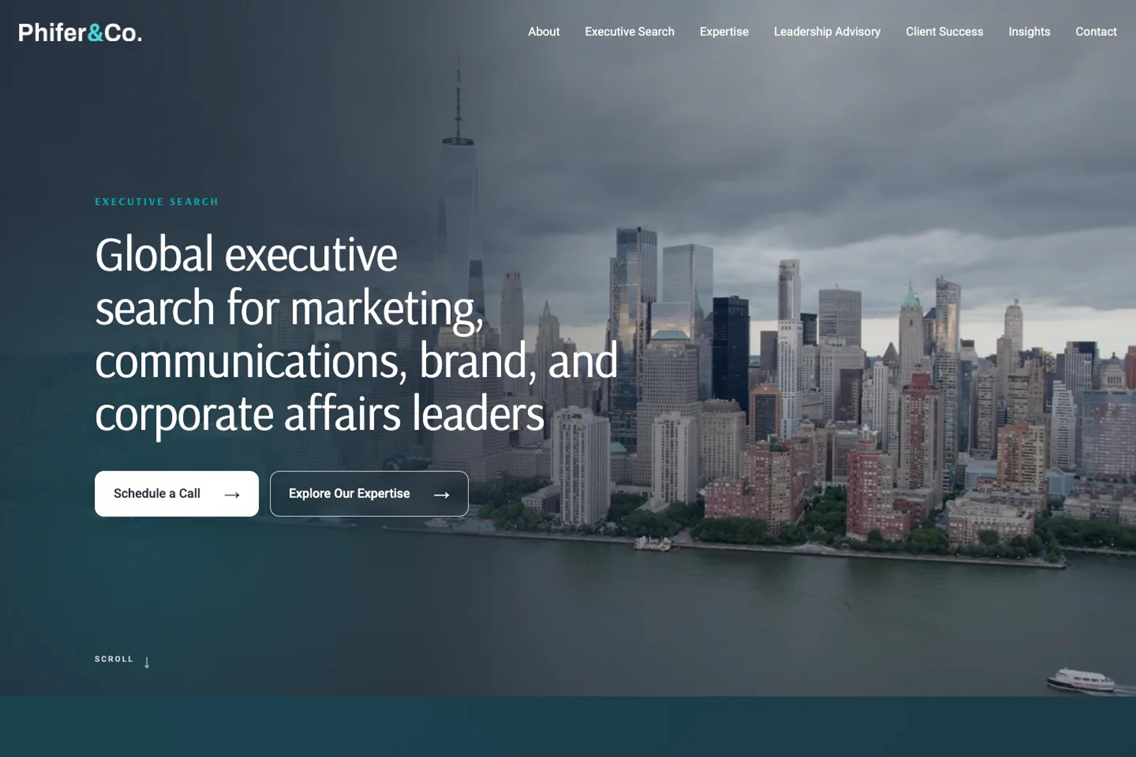 Phifer & Company website homepage