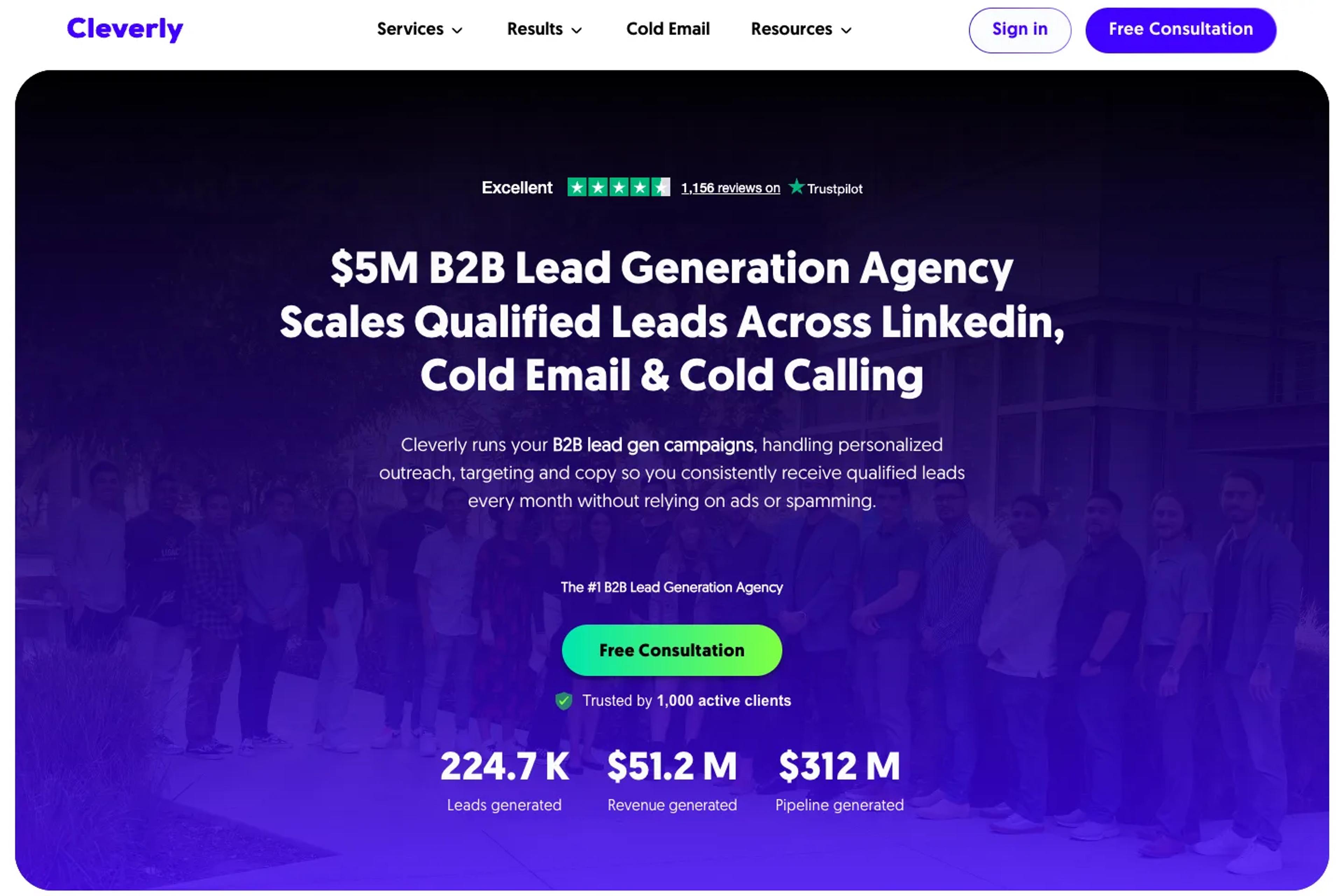 Cleverly website homepage