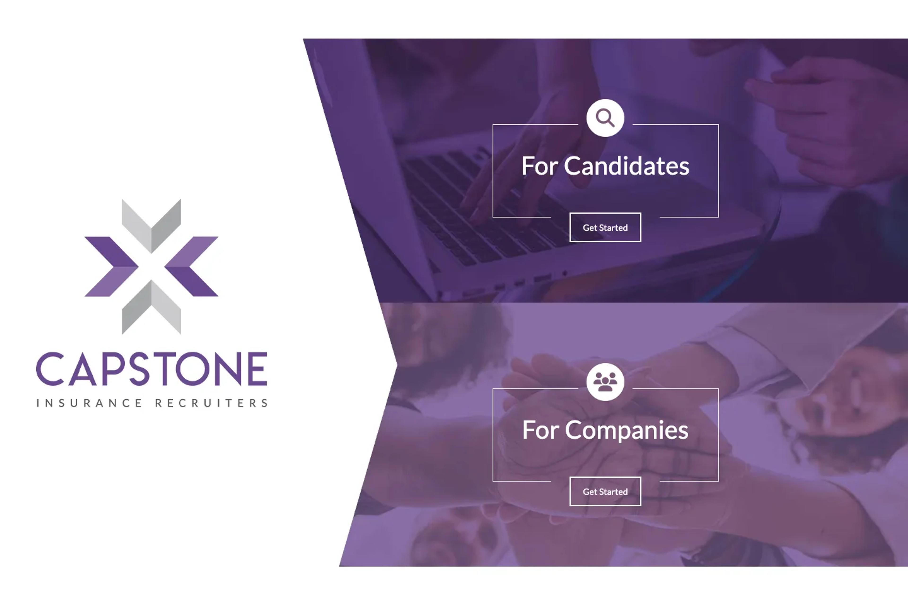 Capstone Search Group website homepage