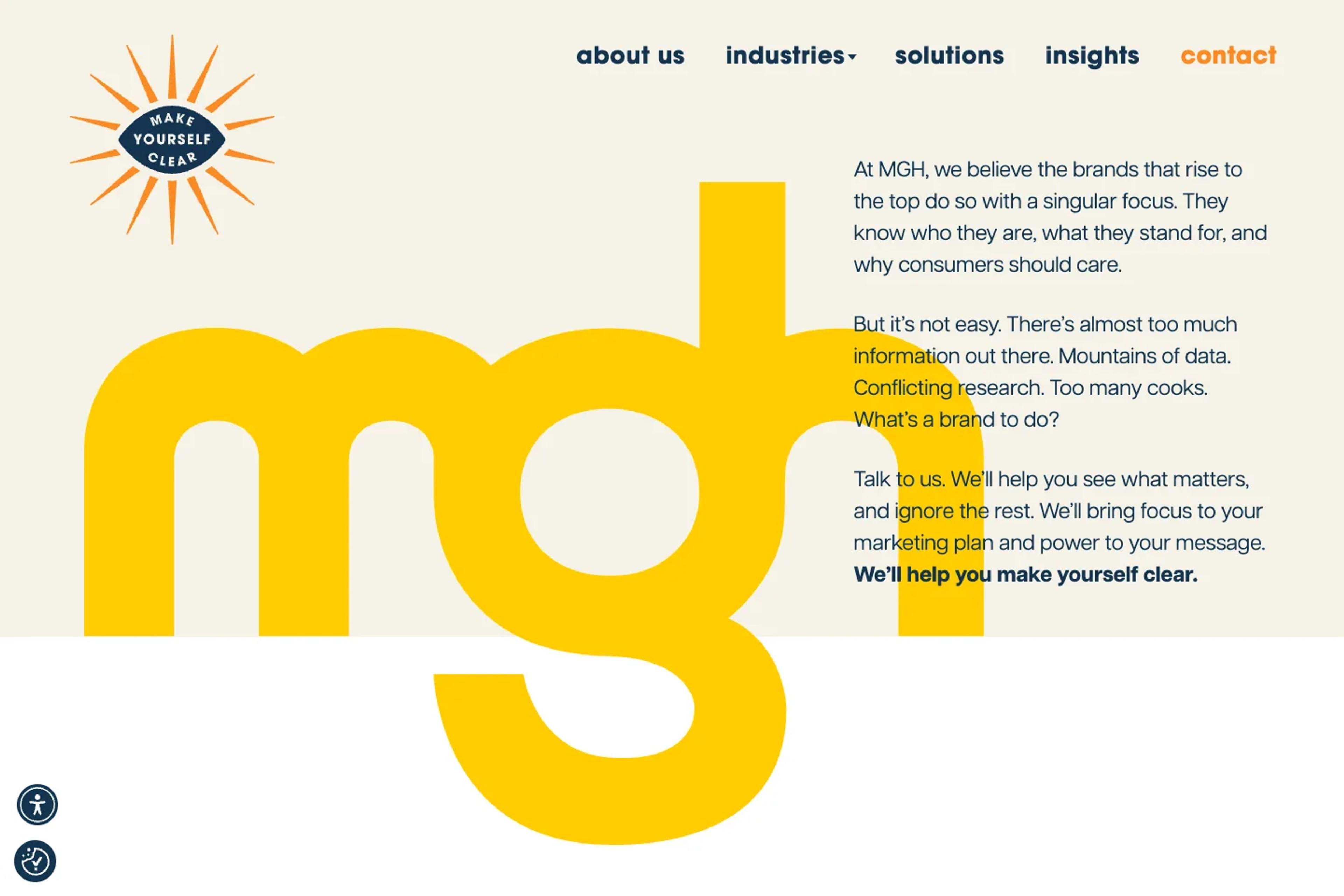 MGH website homepage