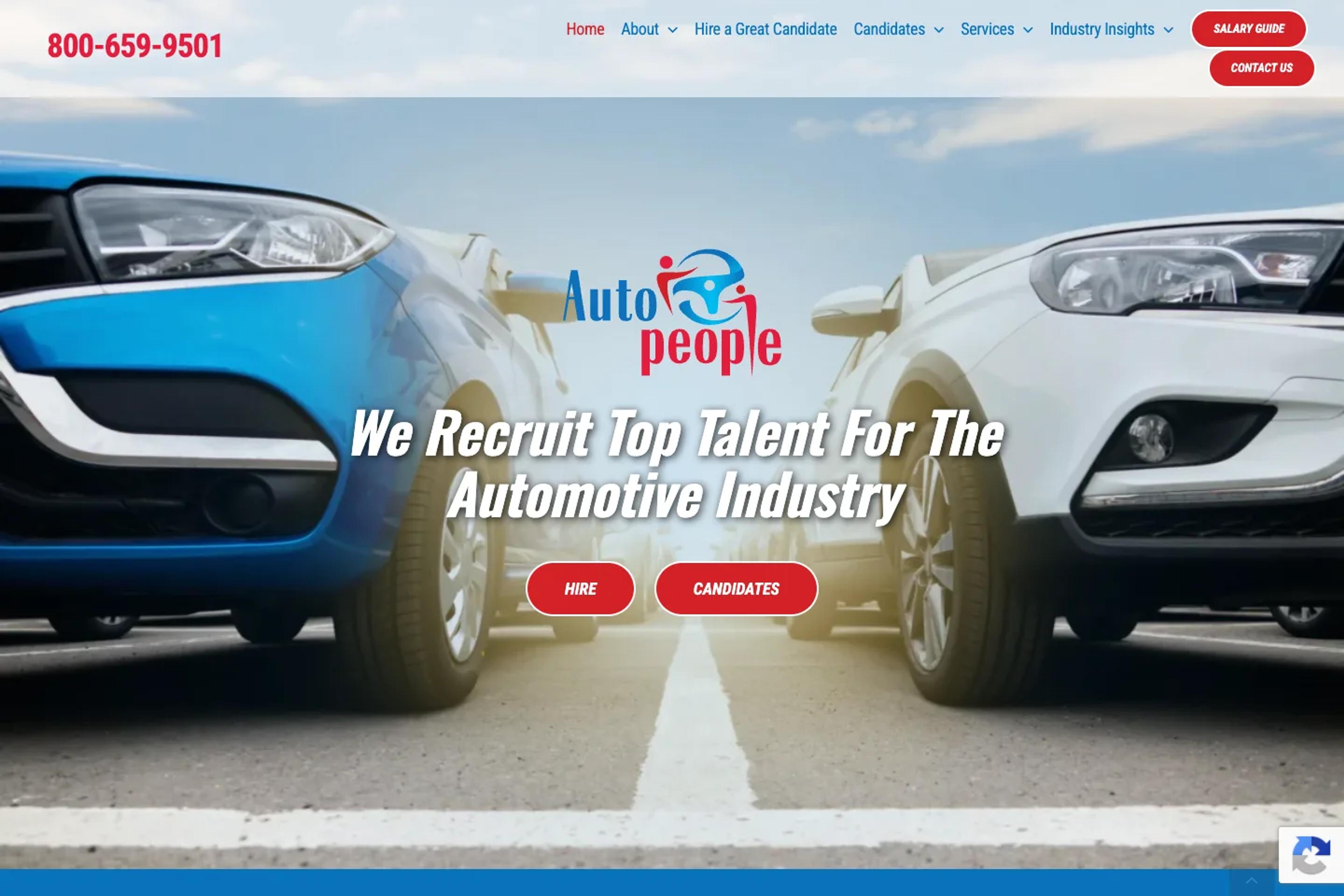 Autopeople website homepage