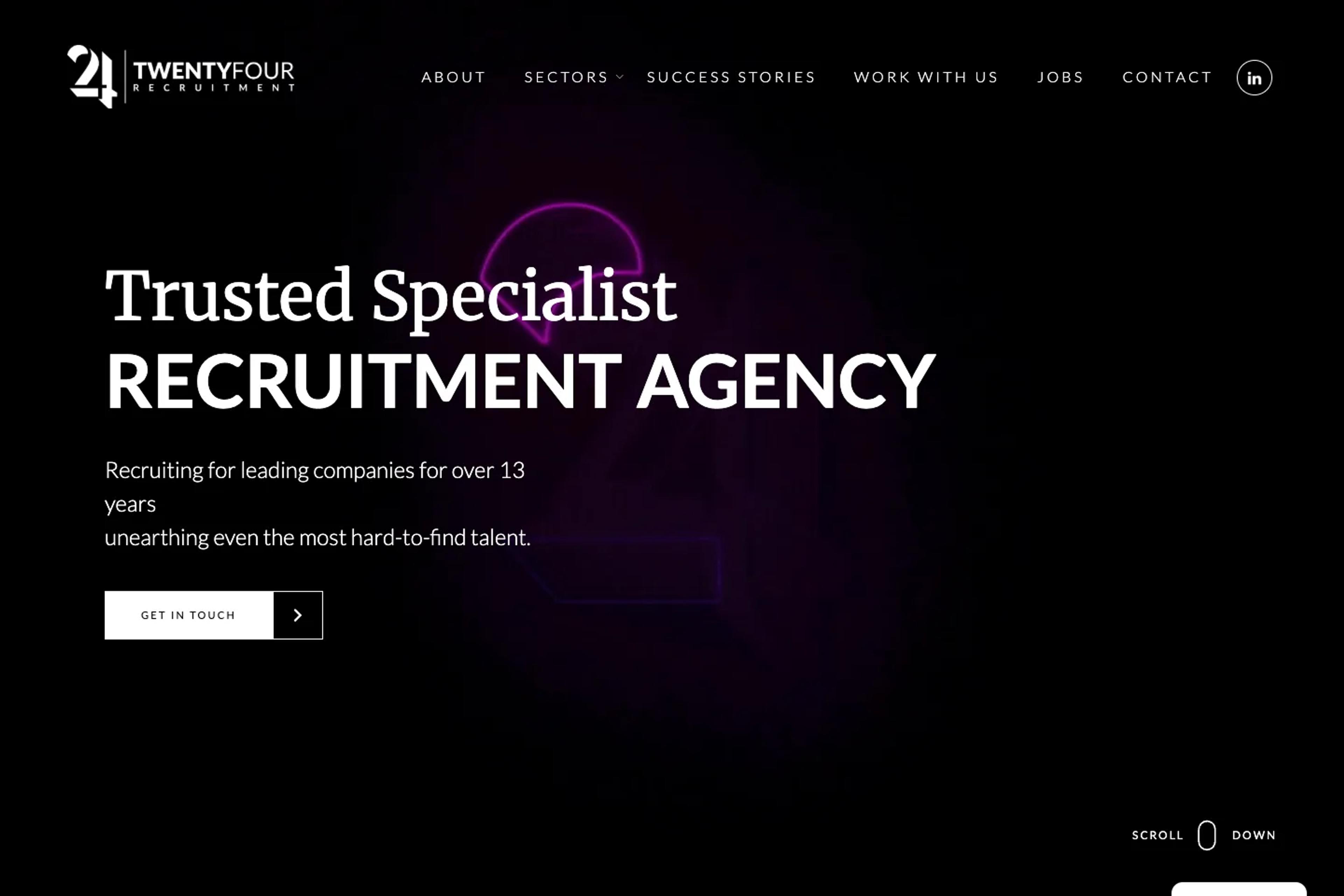 TwentyFour Group website homepage
