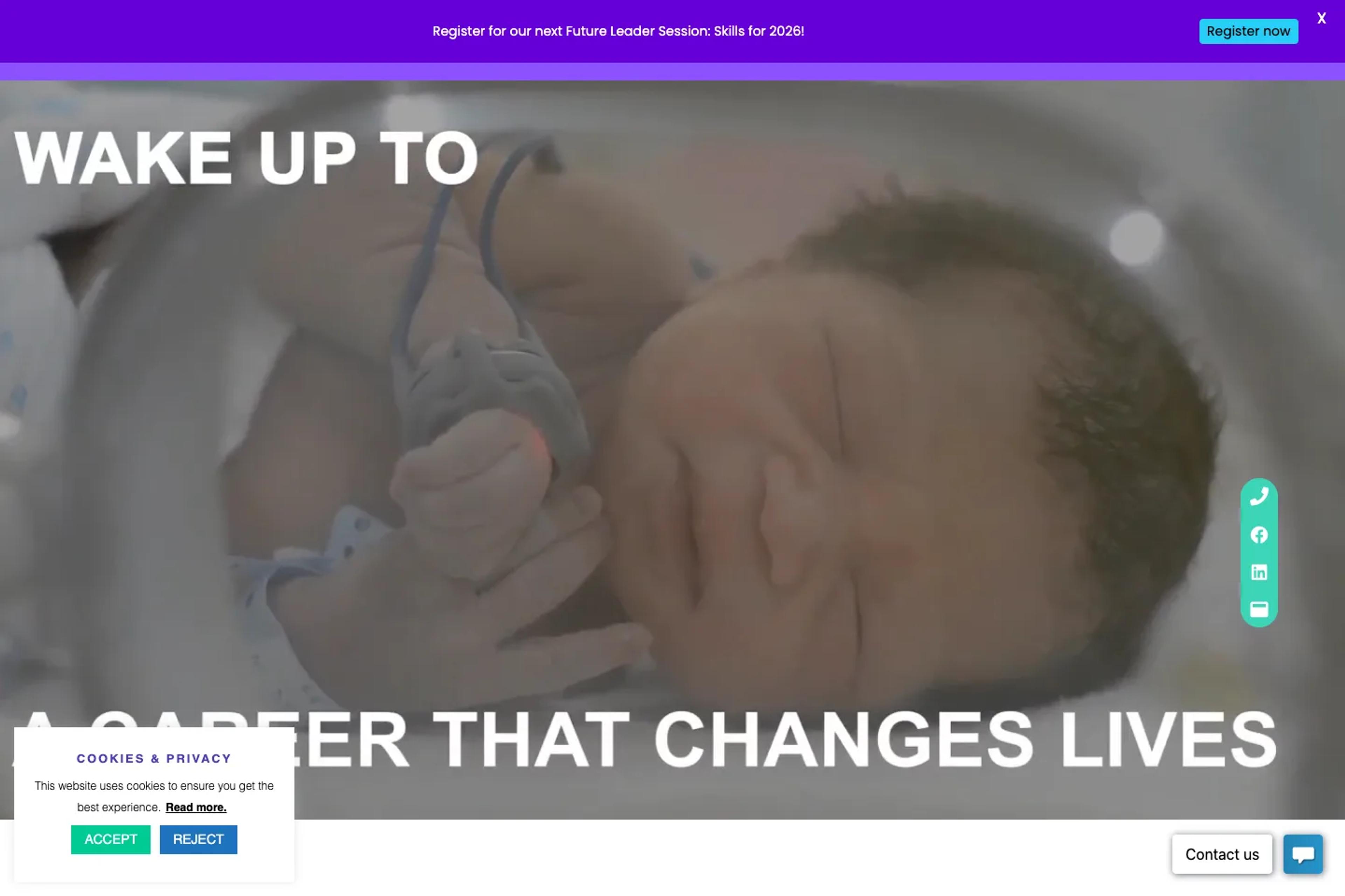 Elemed website homepage