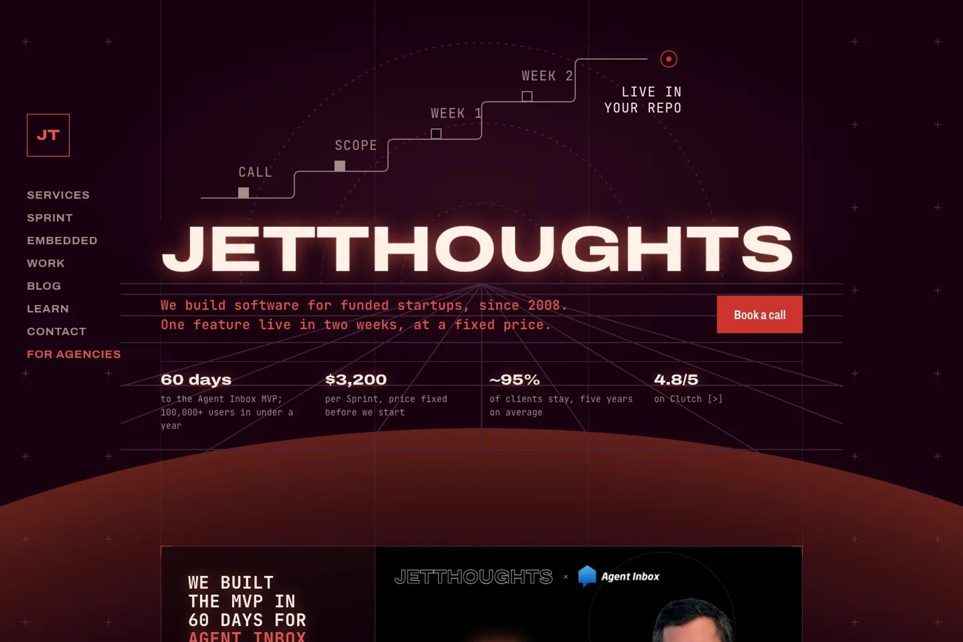 JetThoughts website homepage