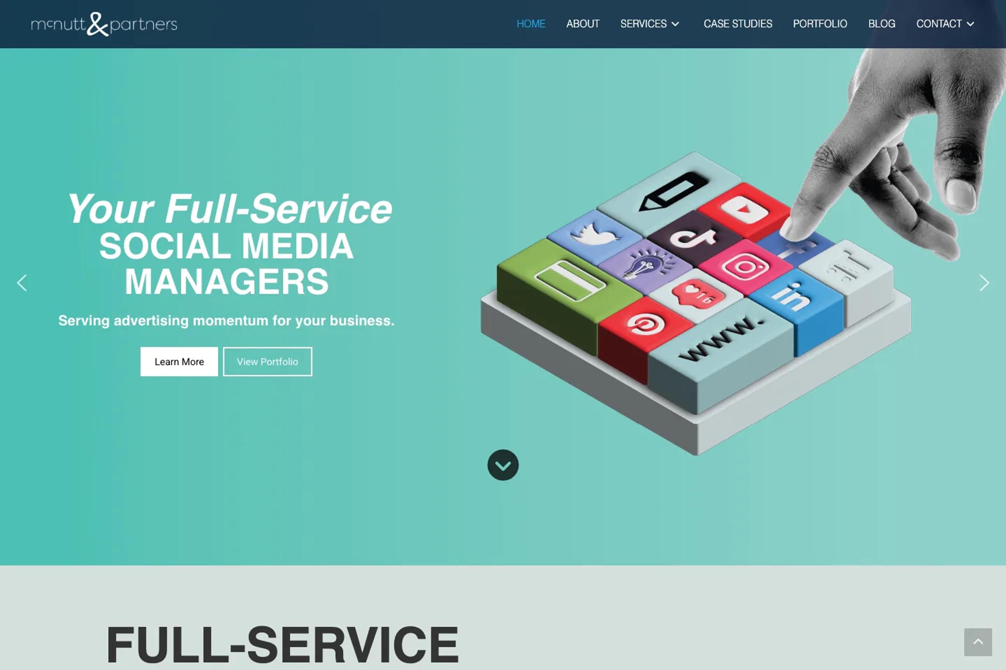 McNutt & Partners website homepage