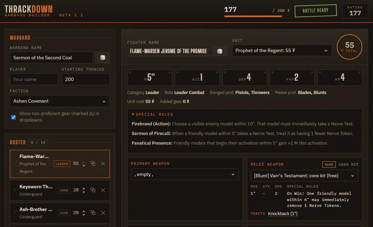 The Warband Builder Is Now a Battle Companion