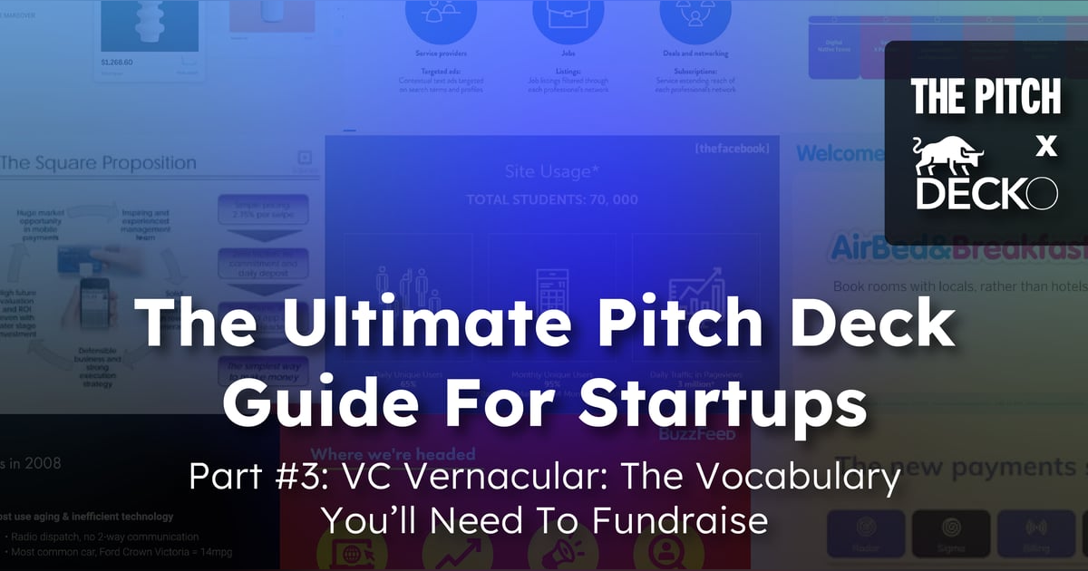 VC Vernacular: The Vocabulary You’ll Need To Fundraise