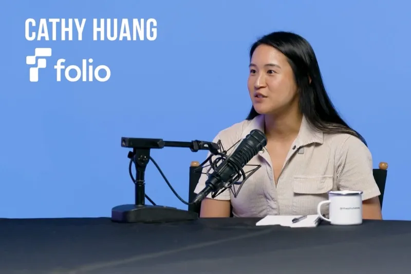 Cathy Dang pitching internship platform on The Pitch
