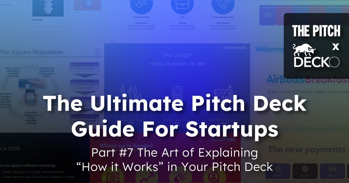 The Art of Explaining “How it Works” in Your Pitch Deck