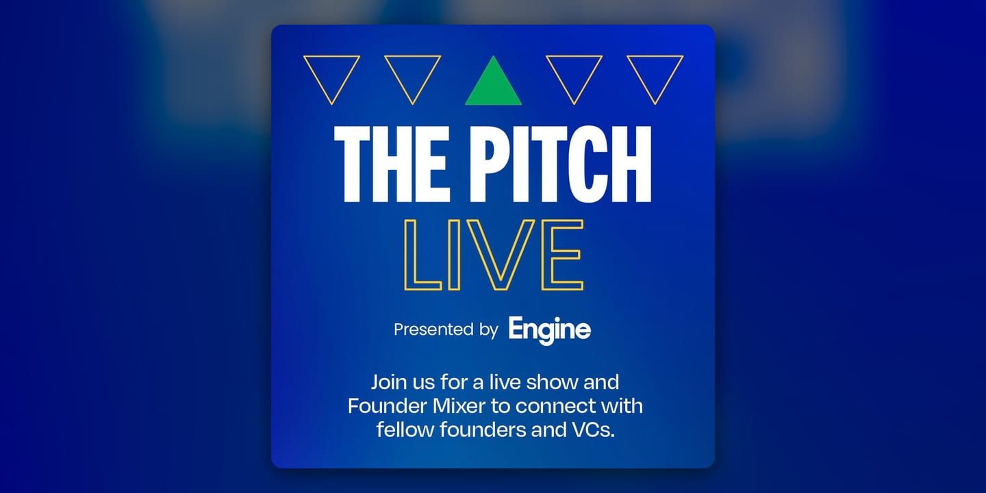 Event poster for The Pitch LIVE at SF Tech Week