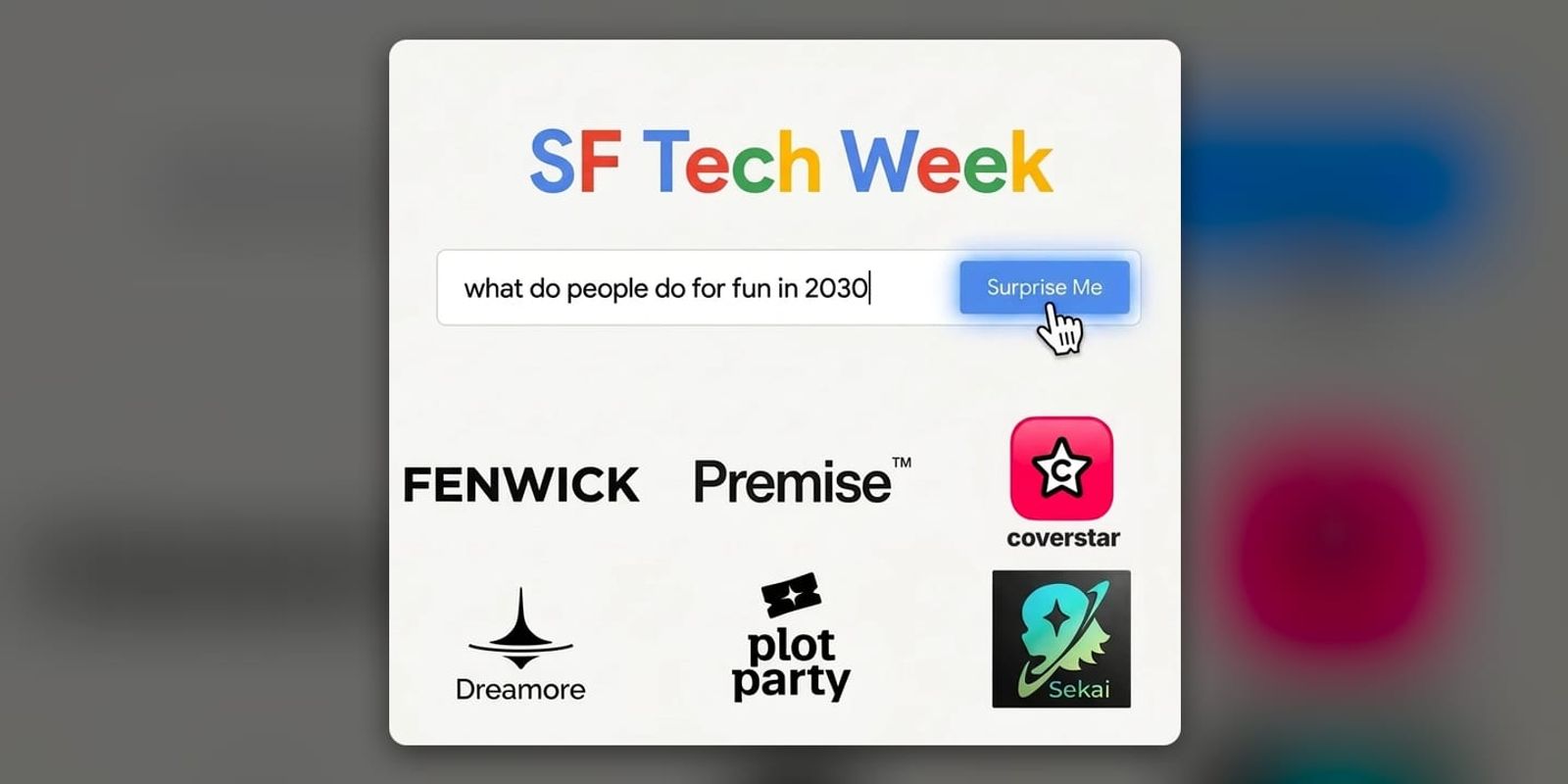 Event poster for Unprompted: Founders Building the Next Thing People Do for Fun