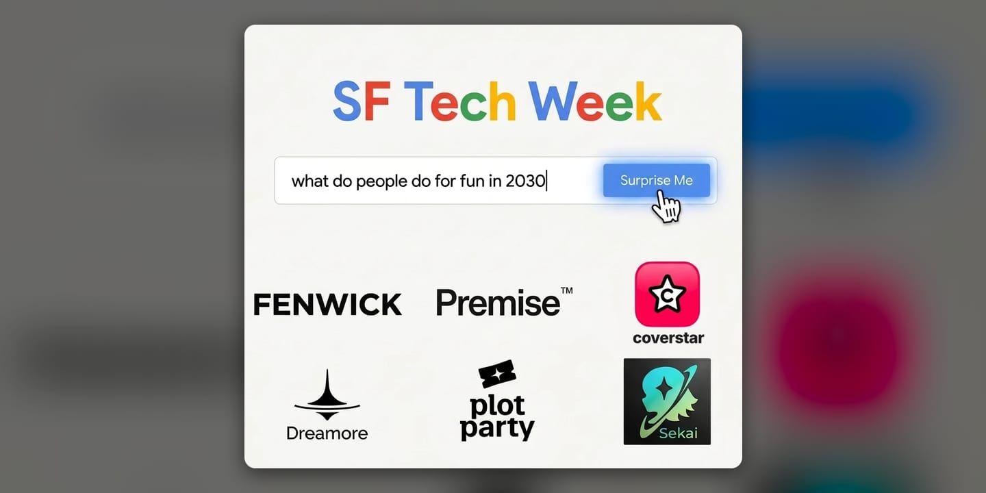 Event poster for Unprompted: Founders Building the Next Thing People Do for Fun