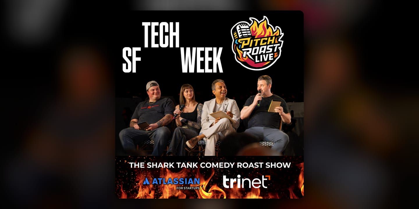 Event poster for Pitch Roast Live