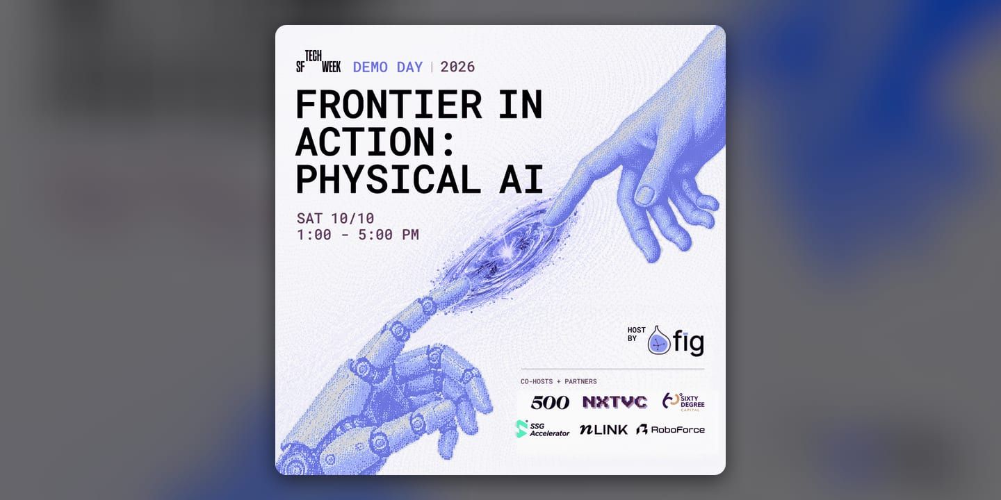 Event poster for Frontier in Action: Physical AI Demo Day