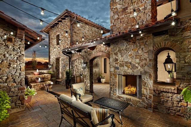 Courtyard Fireplace
