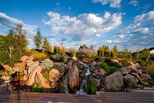 Loveland-Colorado-Landscape-Beds-Boulder-Plants-Grass