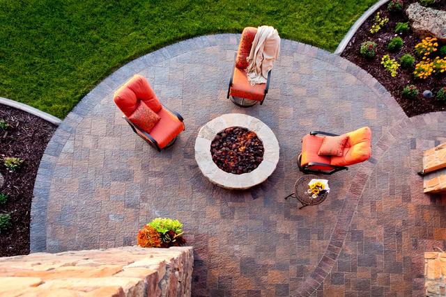 Fire Pit with Paver Patio
