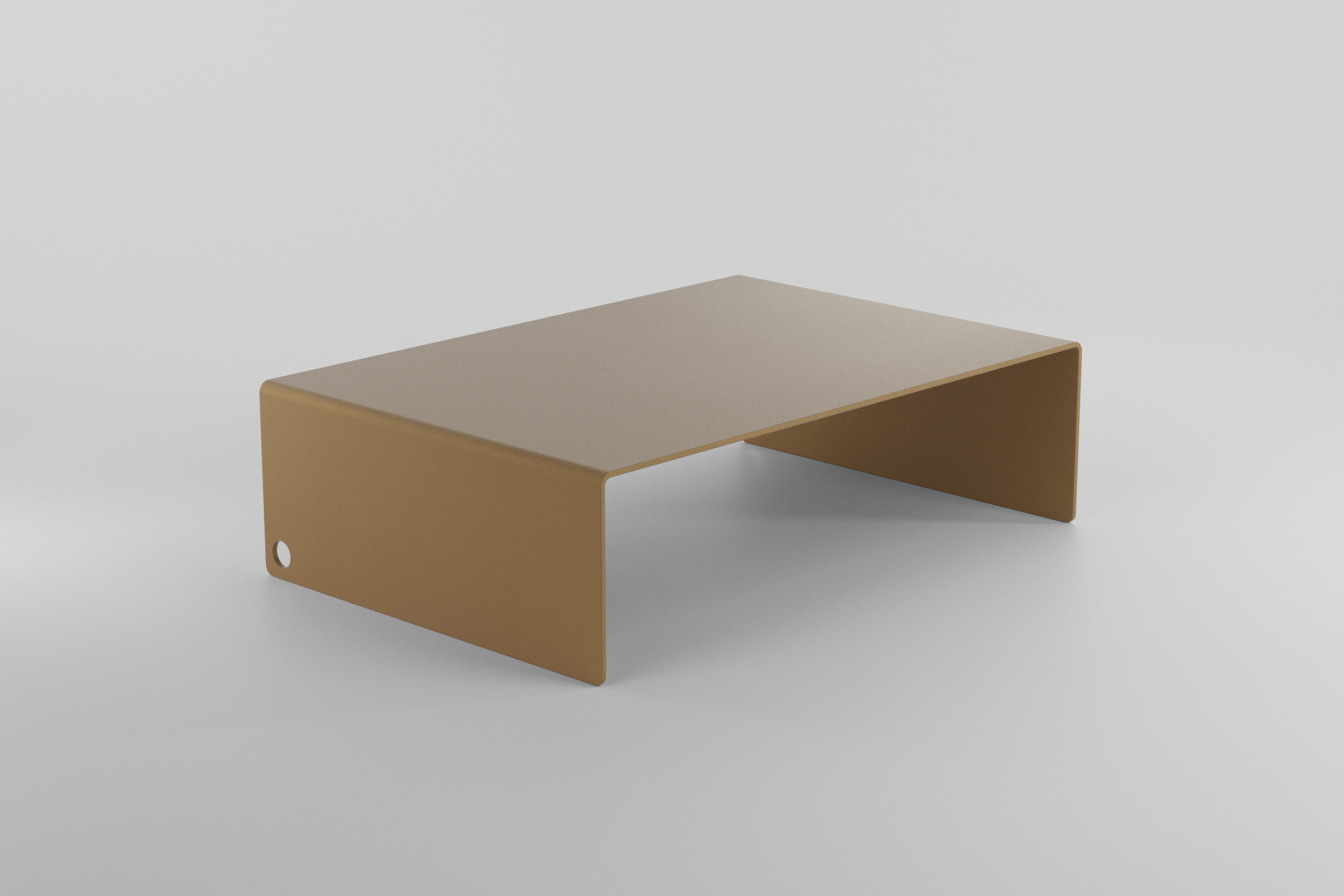 The Monitor Stand - brown beige