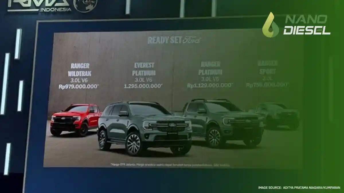 Ford Umumkan Harga Everest & Ranger V6 Diesel di GIIAS 2026: Ini Beda dengan Varian 2.0L