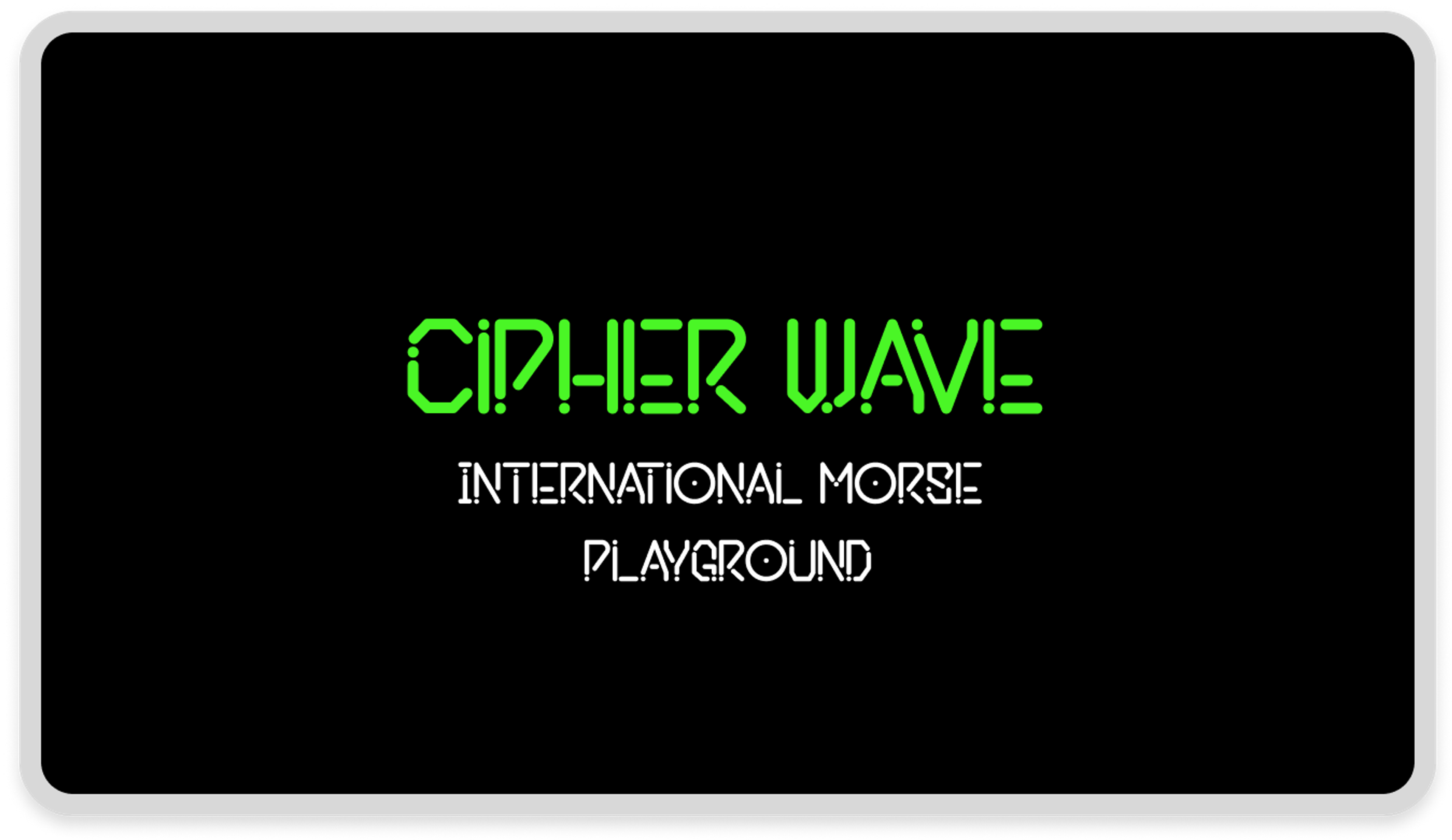 Cipher Wave project
