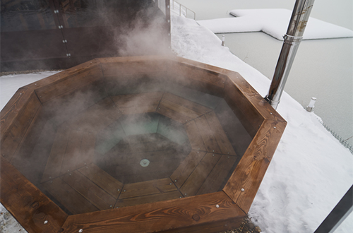 hot tub in icy weather | contrast bath