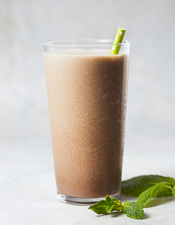 thin mint protein shake finished