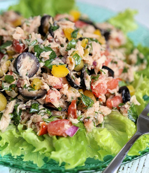 italian tuna salad | high protein salad
