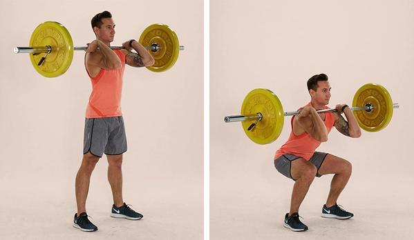 front squat | lower body workout