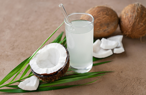 cup of coconut water | foods that help with muscle cramps