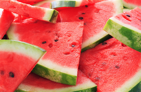 slices of watermelon | foods that help with muscle cramps
