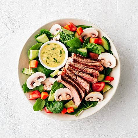 steak salad | high protein salad