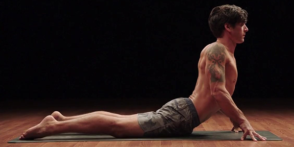 cobra pose demonstration | yoga for athletes
