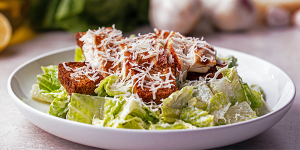 caesar salad with chicken | high protein salad