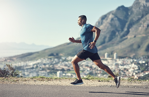 man running | gut health